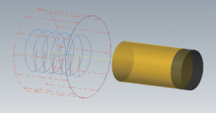 Optimization of Machining Tool Entry Methods for Sprocket Wheel Holes in Mining Excavator 4 Figure 2: Tool Path for Linear Normal Entry